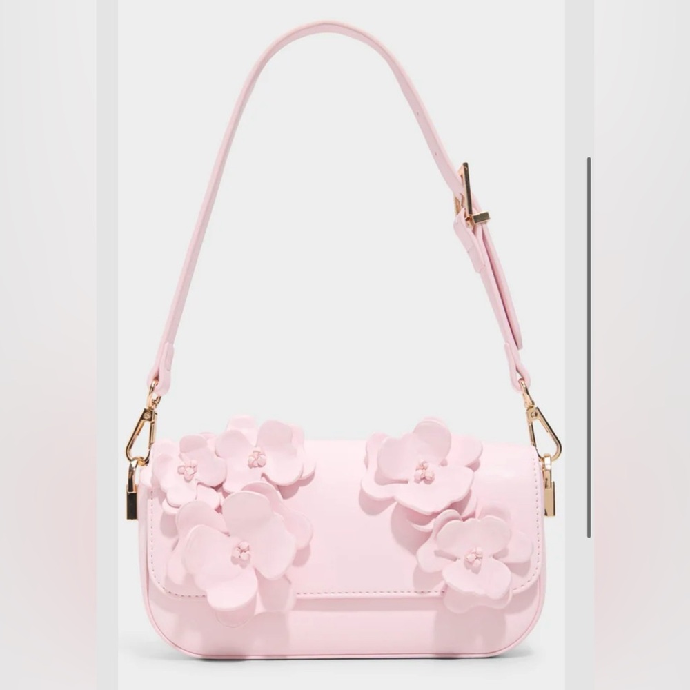 ALDO Baby Pink Daisy Bouquet Shoulder Bag